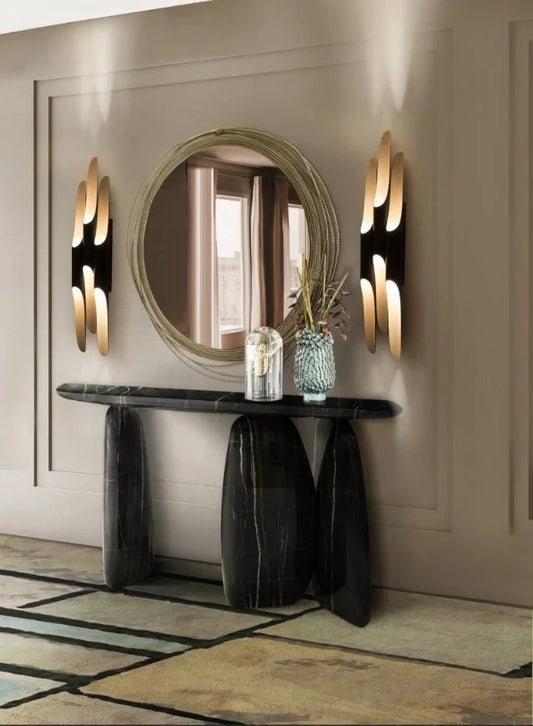 Black and Copper Wall Light