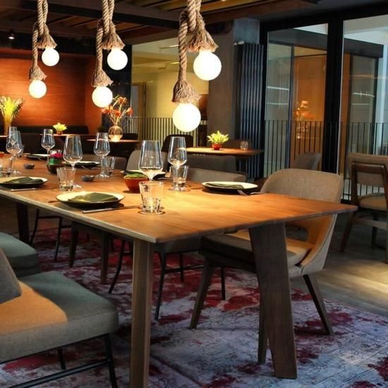 Rope pendant light