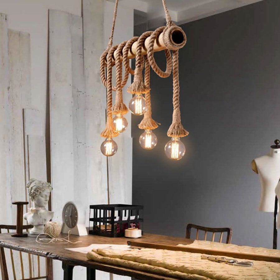 Rope chandelier
