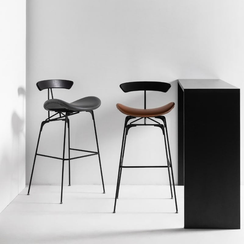 Gubi Black metal Bar stool