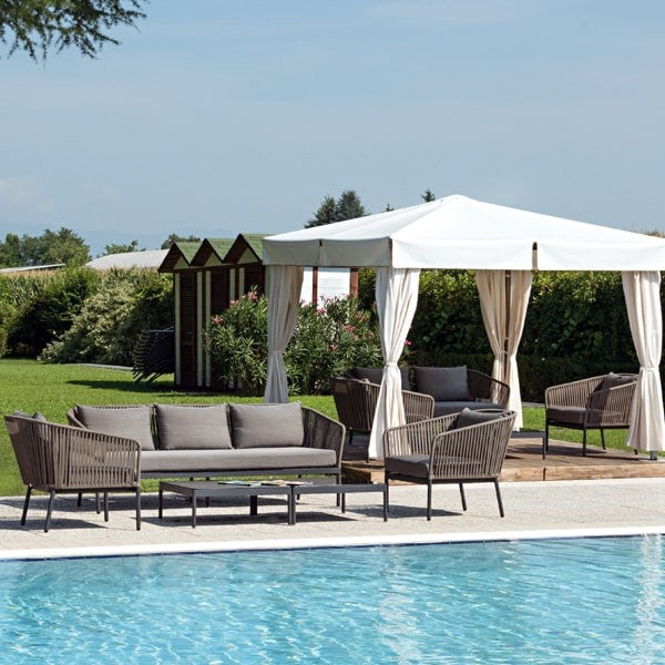 Patio Conversation Set Rattan 