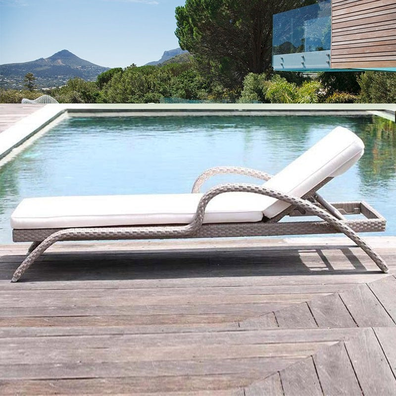 Garden furniture set in rattan BIARITZ