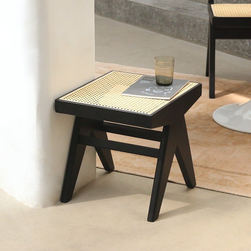 Jeanne low cane stool	