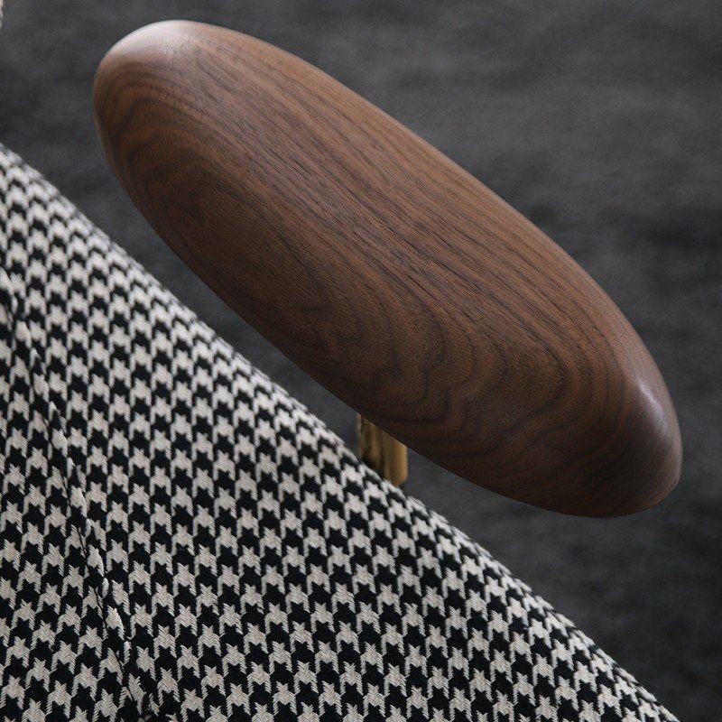 ELARIA houndstooth lounge chair