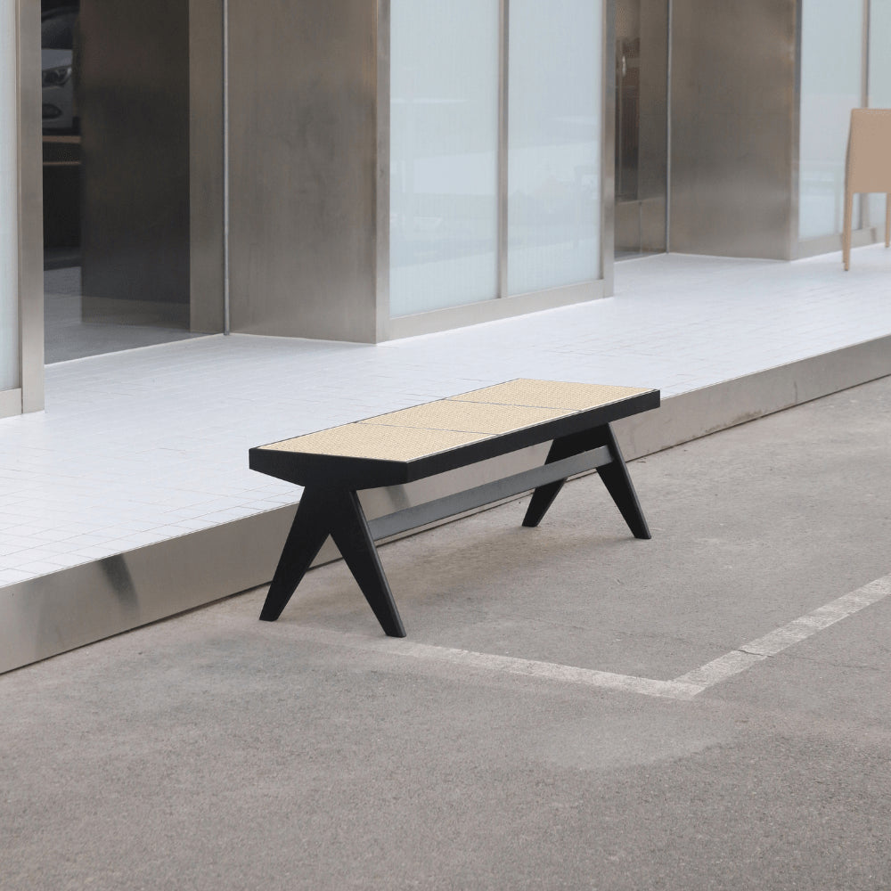 LIBRARY bench in cane