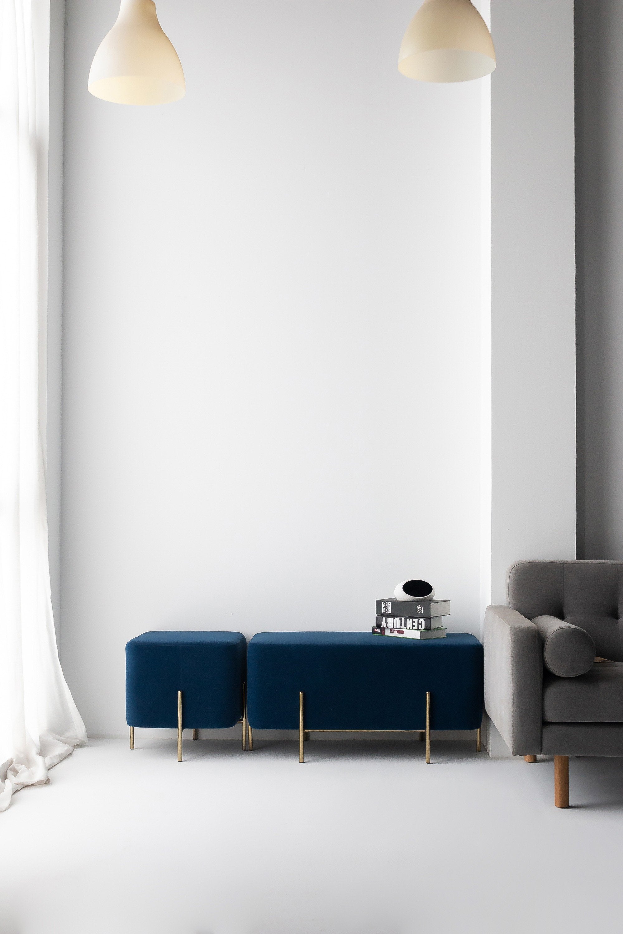 Velvet stool Riga