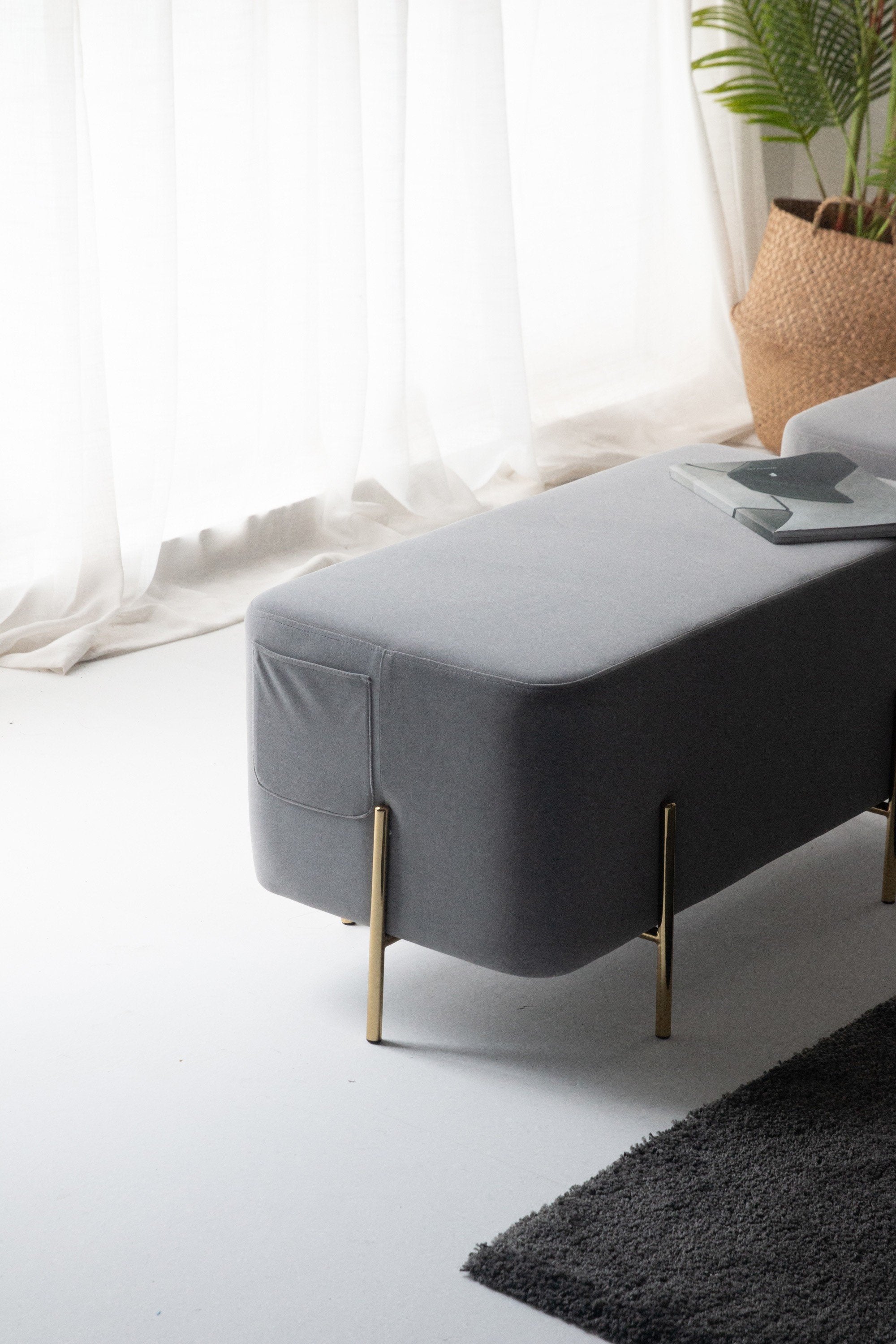 Velvet stool Riga
