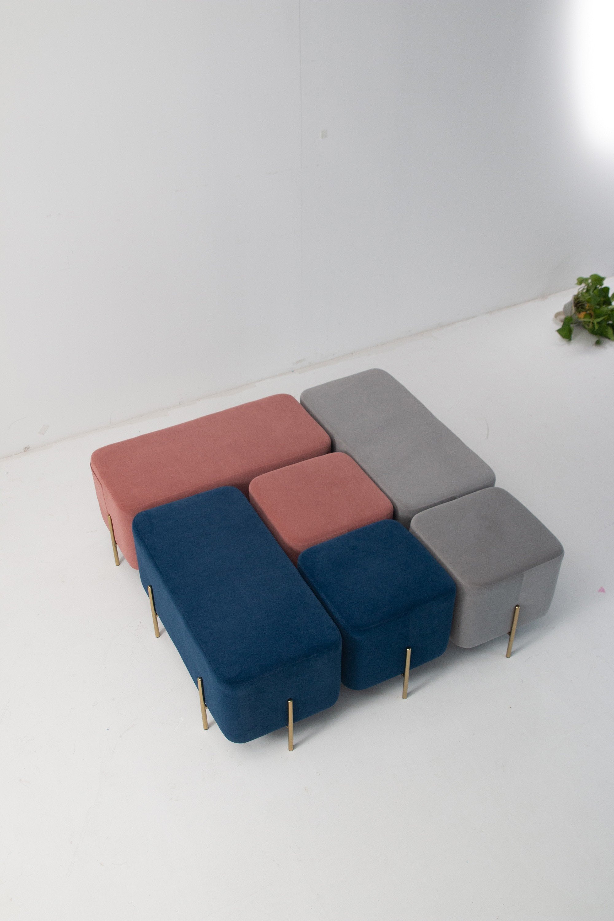 Velvet stool Riga