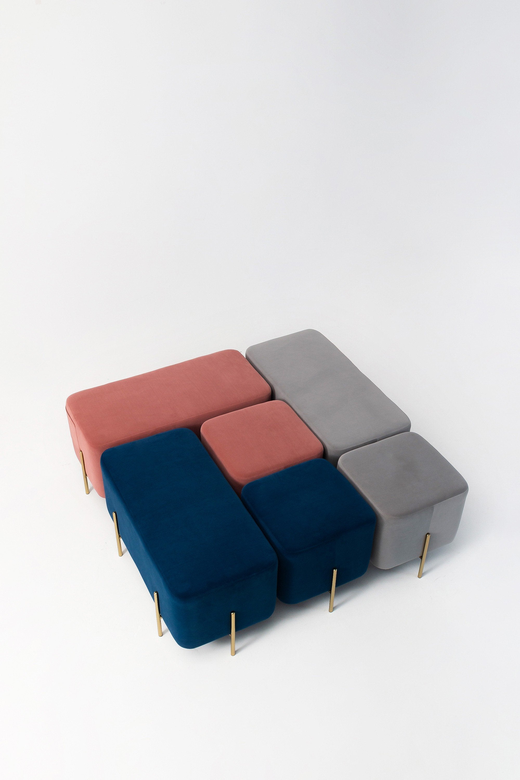 Velvet stool Riga