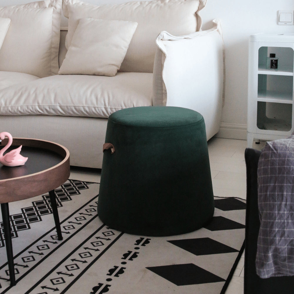 Olympe velvet pouf 