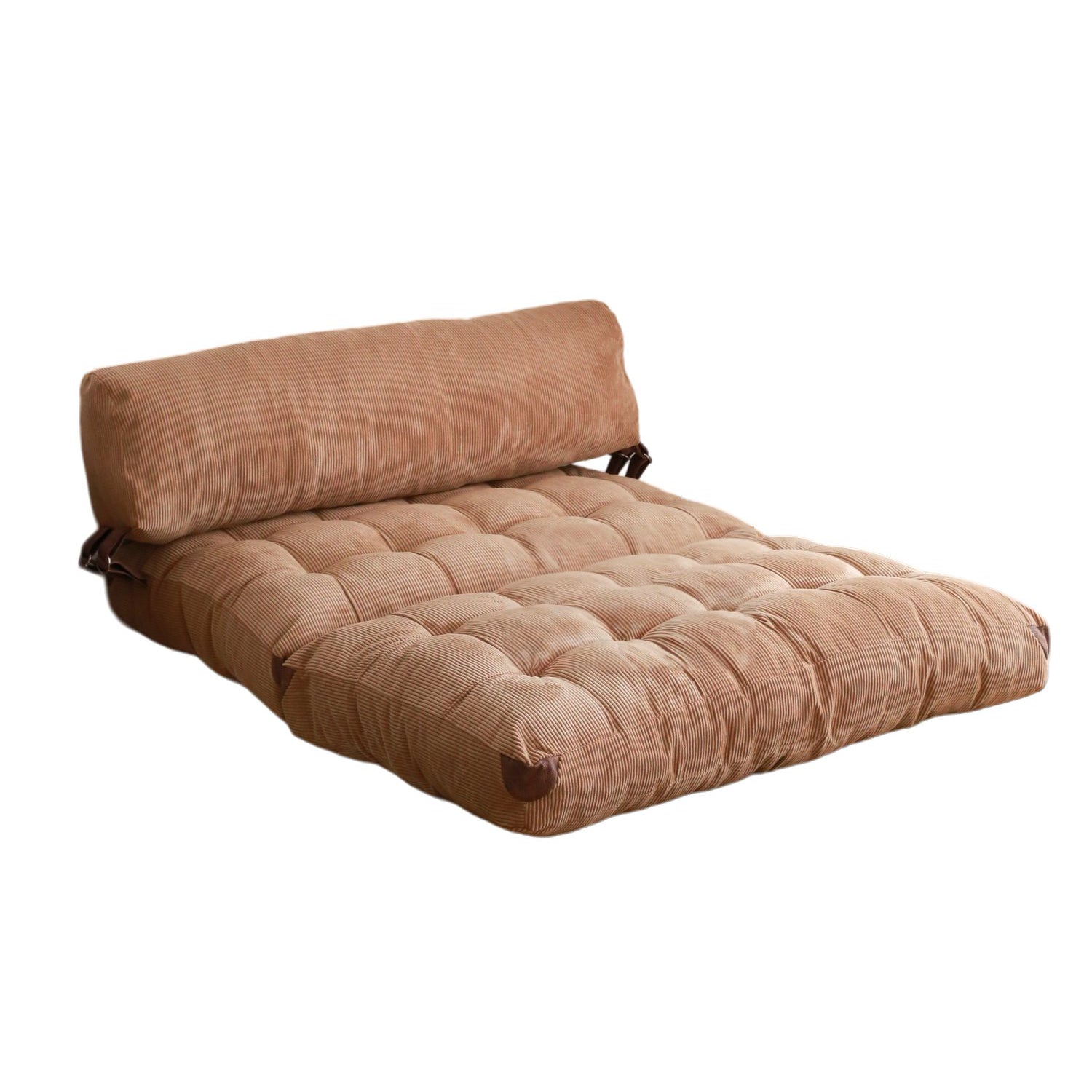 Folding Kadife 2 - Camel Two-Seater Sofa Bed