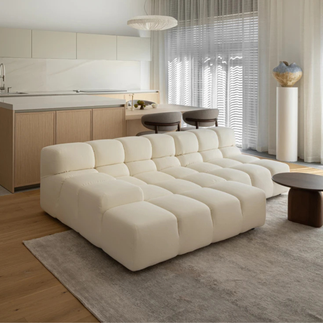 Extra Long Corner with Right Low Armrest for Tully Modular Sofa
