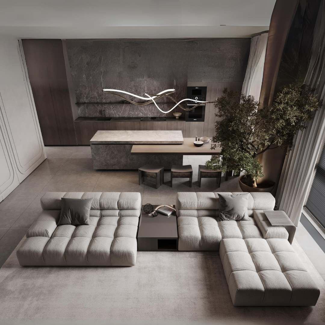 Square Footstool 102 x 109 cm – Tully Modular Sofa
