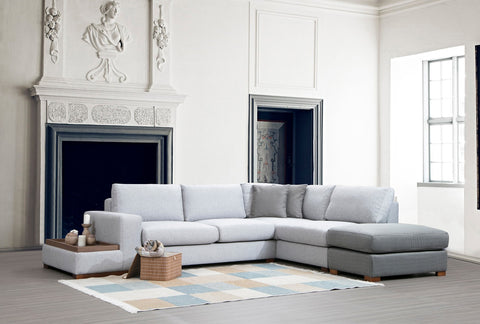 Loop – Grey
Light Grey L Shape Corner Sofa | Designer Sectional for Living Room