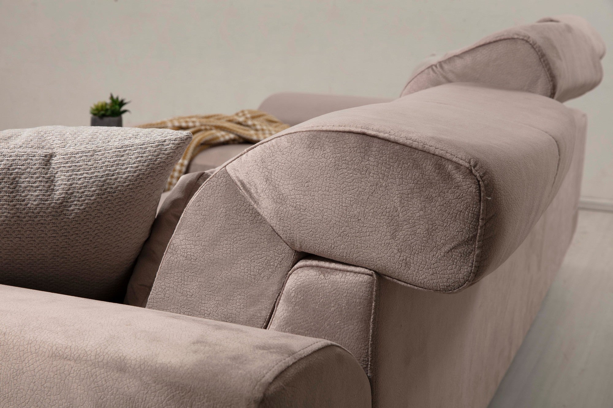 Frido – Beige L Shape Corner Sofa | Designer Sectional for Living Room