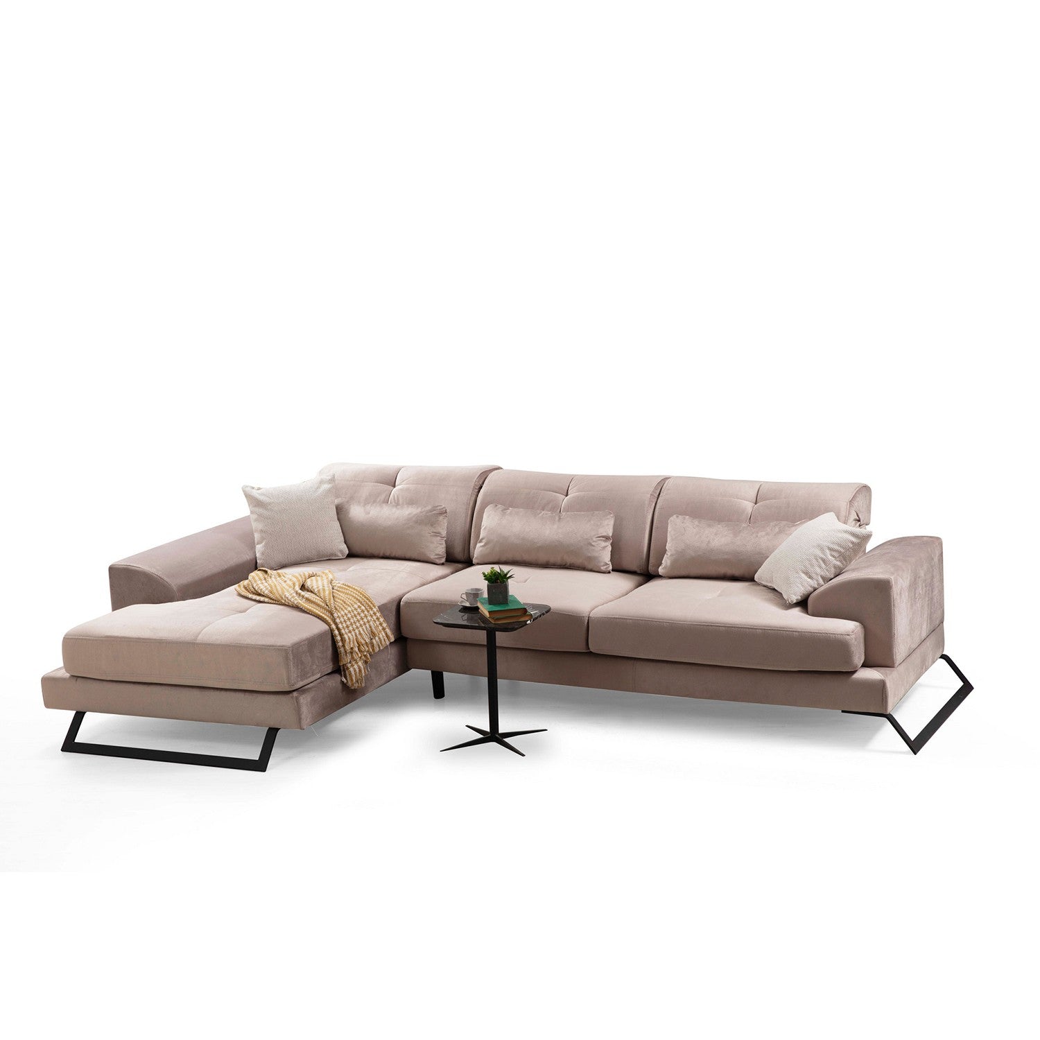 Frido – Beige L Shape Corner Sofa | Designer Sectional for Living Room