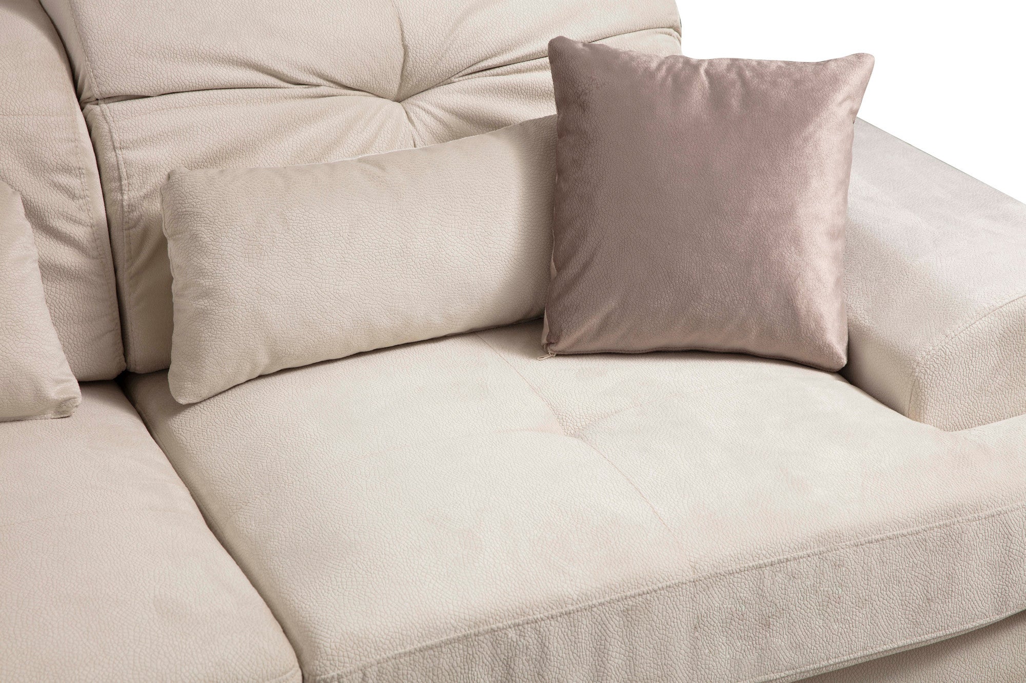 Frido – Ecru L Shape Corner Sofa | Designer Sectional for Living Room