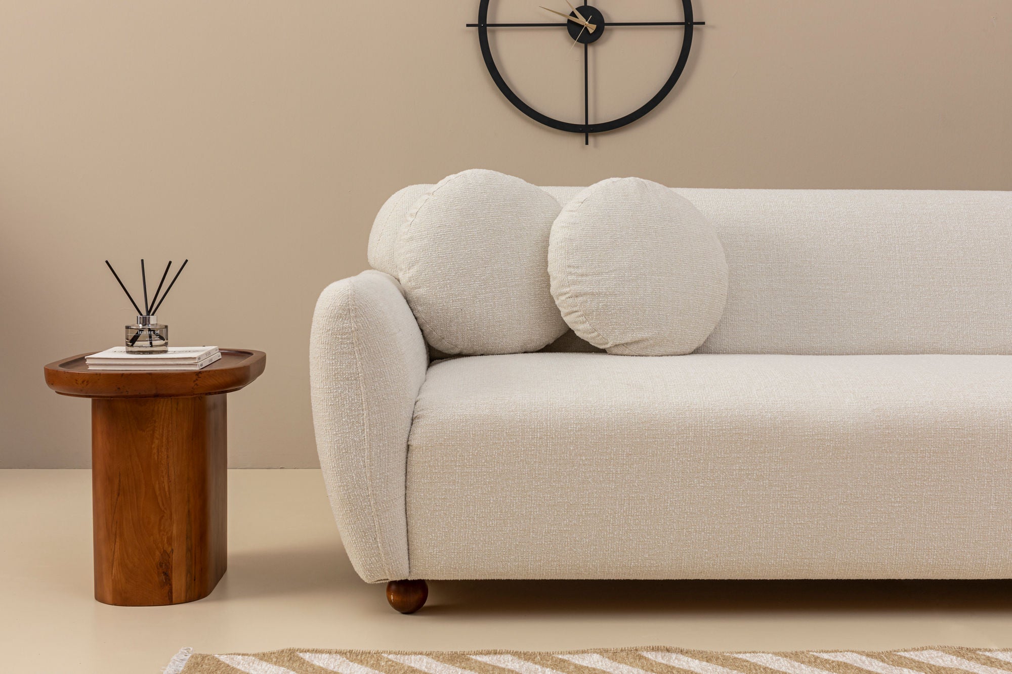 Eddy – White L Shape Corner Sofa | Designer Sectional for Living Room