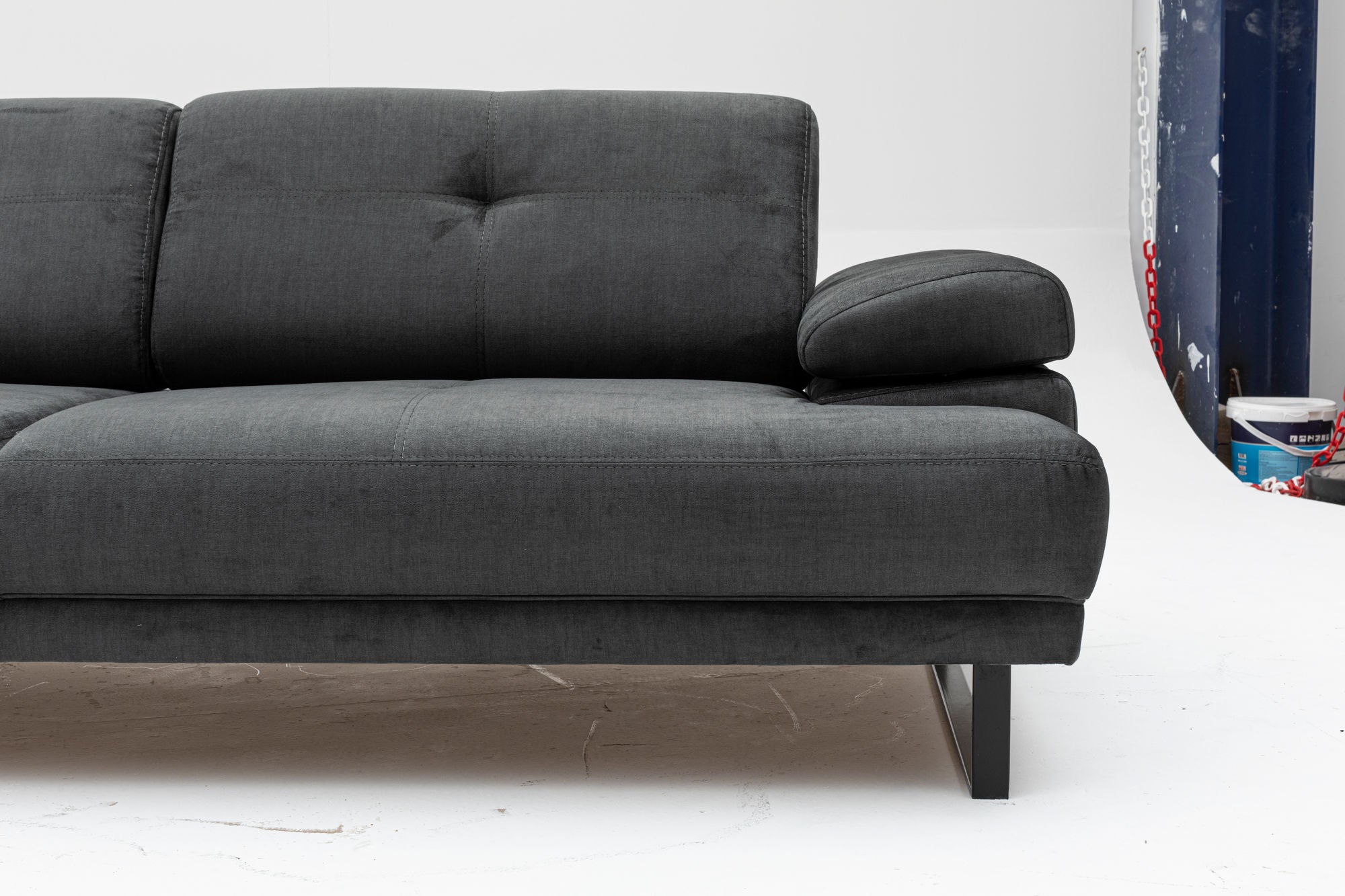 Mustang - Anthracite 3-Seater Sofa - Anthracite