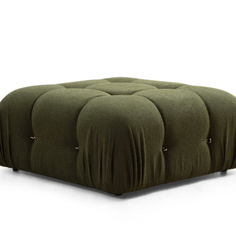 Bubble Pouffe  | Green Pouffe – Modern Upholstered Ottoman