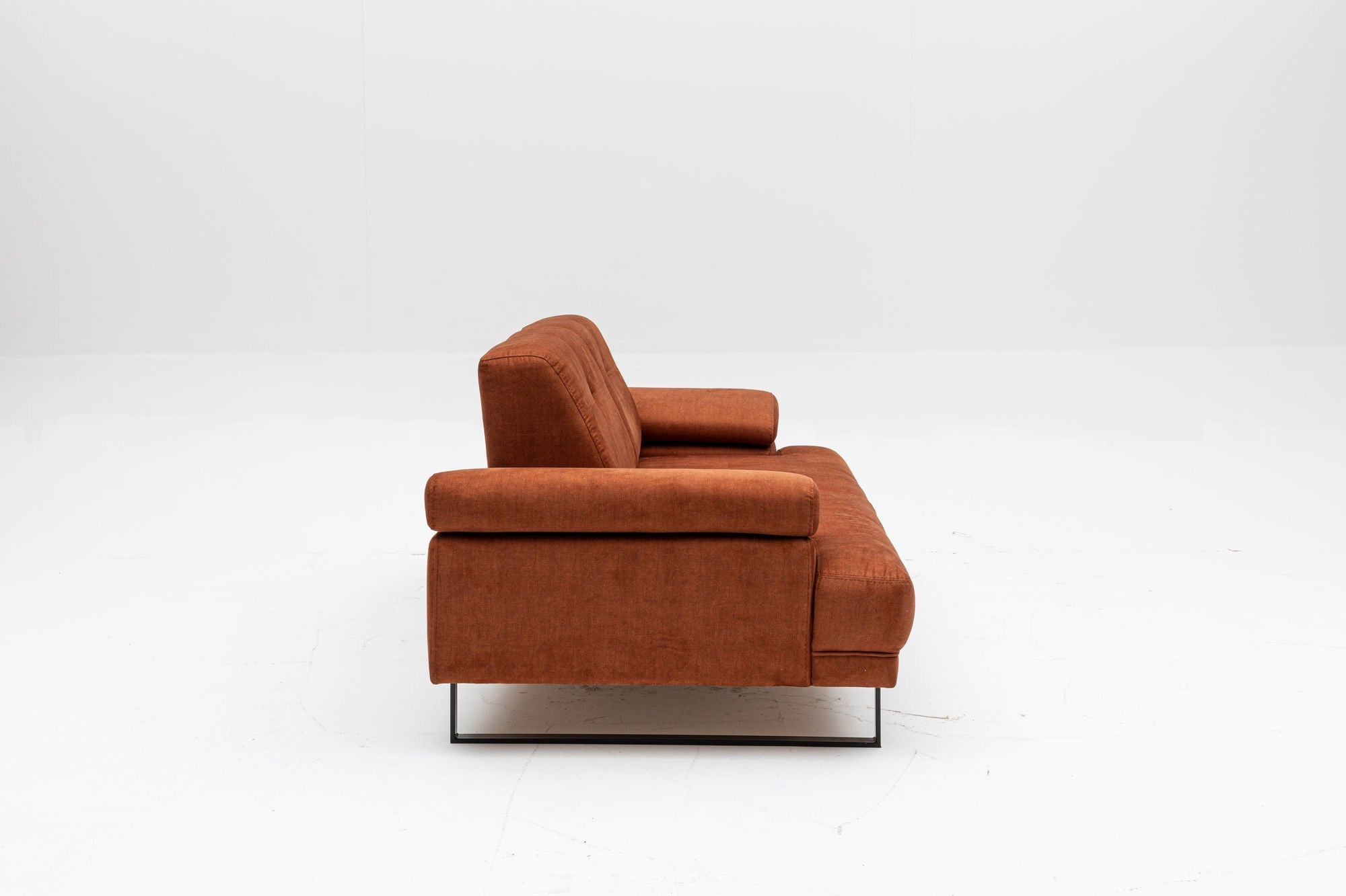 Mustang Orange Two-Seater Sofa Bed
