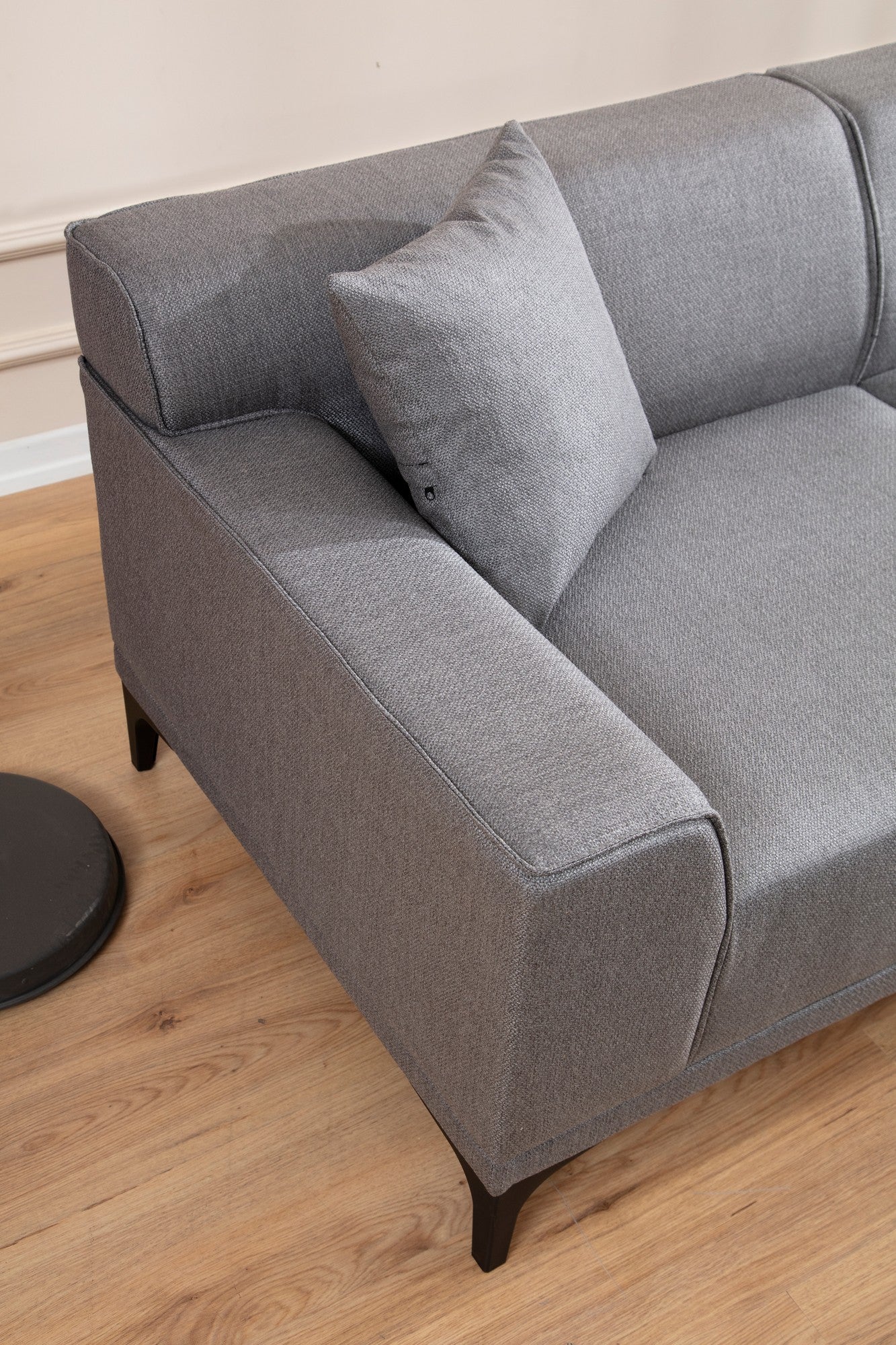 Petra – Light Grey L Shape Corner Sofa | Designer Sectional for Living Room