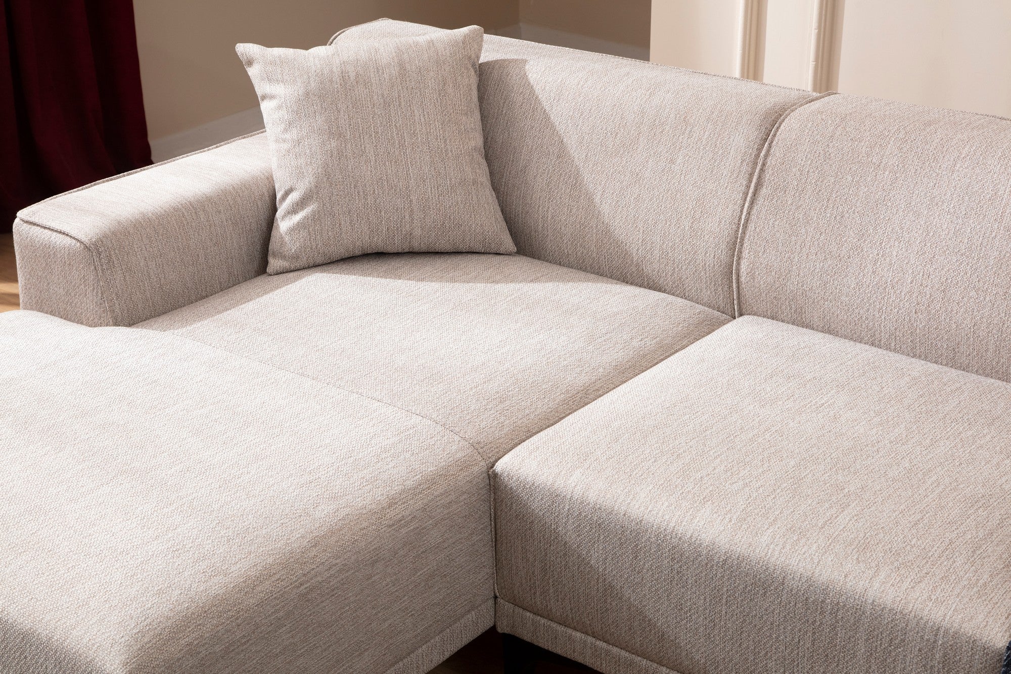 Petra – White L Shape Corner Sofa | Designer Sectional for Living Room