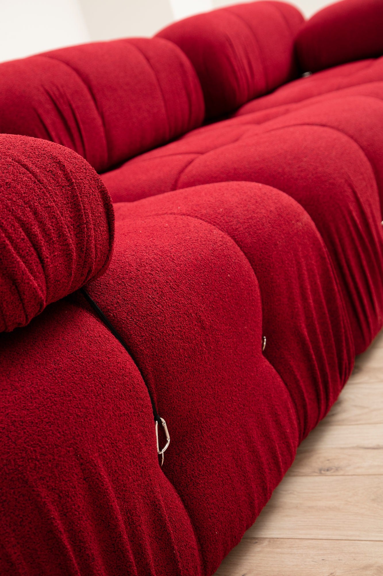 Bubble – Red L Shape Corner Sofa | Designer Sectional for Living Room