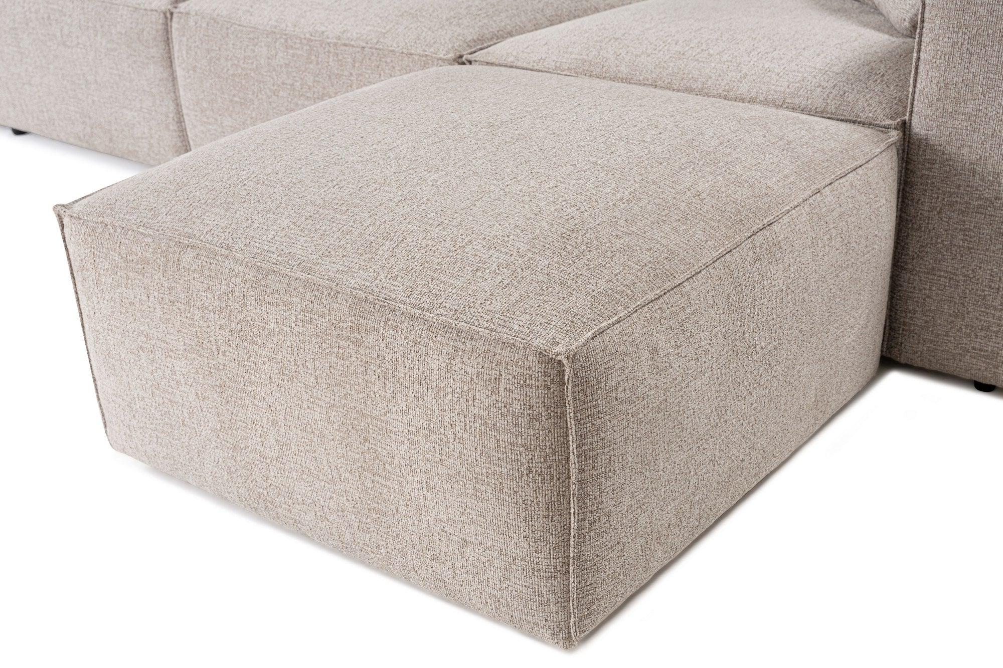 Lora – Mocha L Shape Corner Sofa | Designer Sectional for Living Room