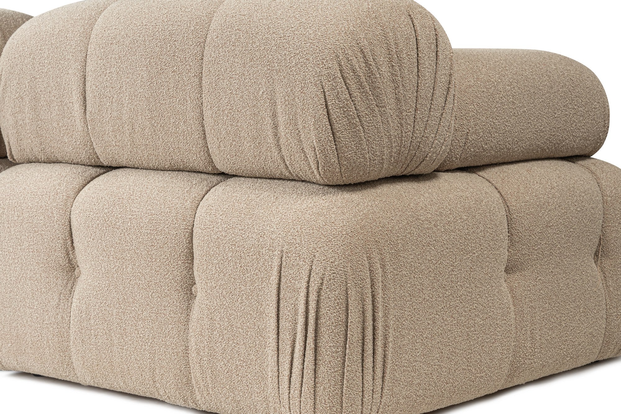 Doblo – Peach L Shape Corner Sofa | Designer Sectional for Living Room