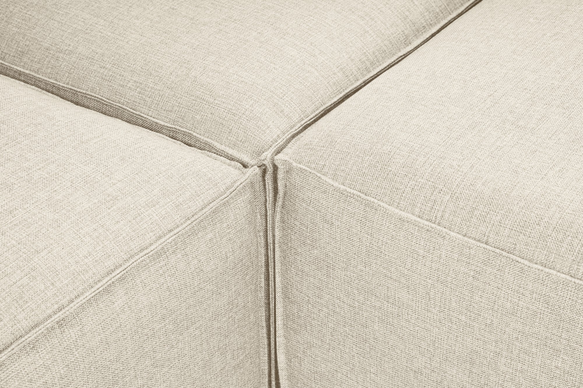 Fora – Ecru L Shape Corner Sofa | Designer Sectional for Living Room