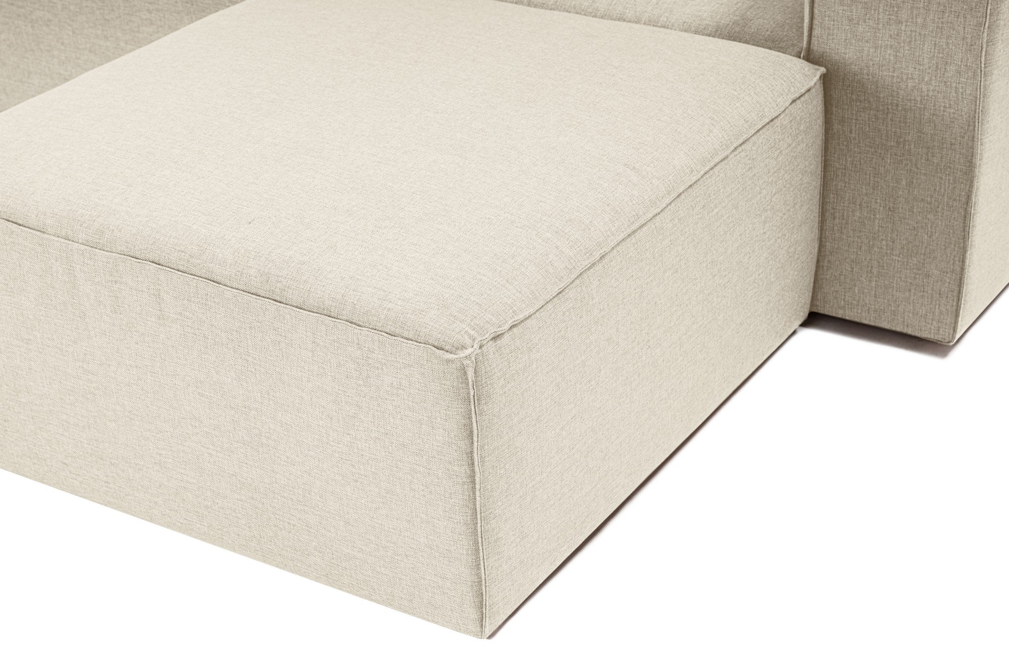 Fora – Ecru L Shape Corner Sofa | Designer Sectional for Living Room
