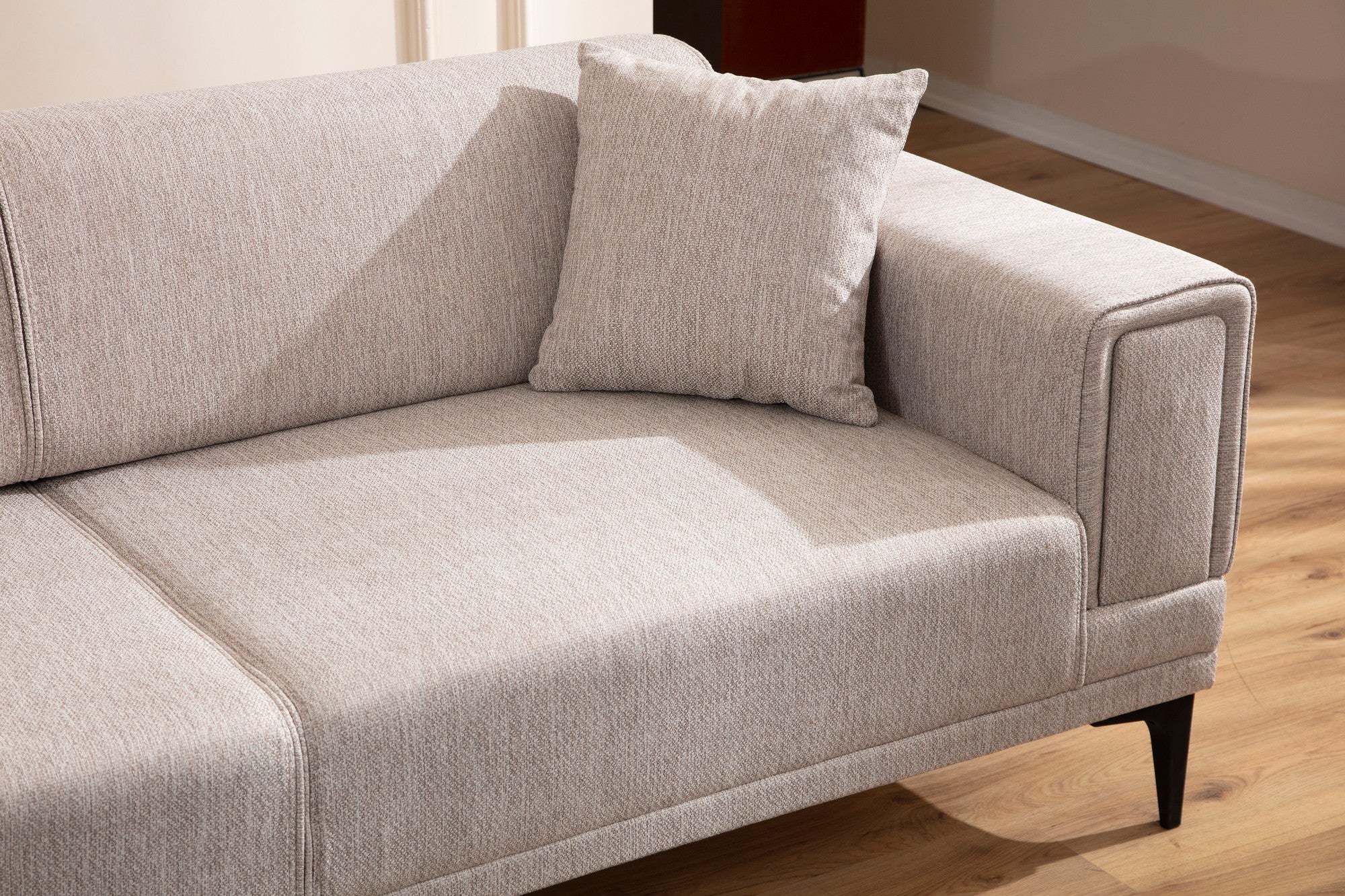 Horizon - Light Brown 3-Seater Sofa - Light brown