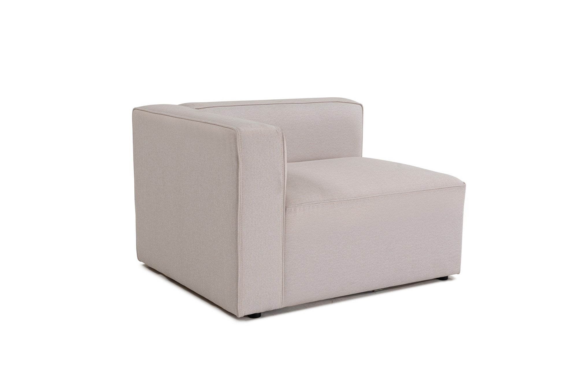Mora – Ecru L Shape Corner Sofa | Designer Sectional for Living Room