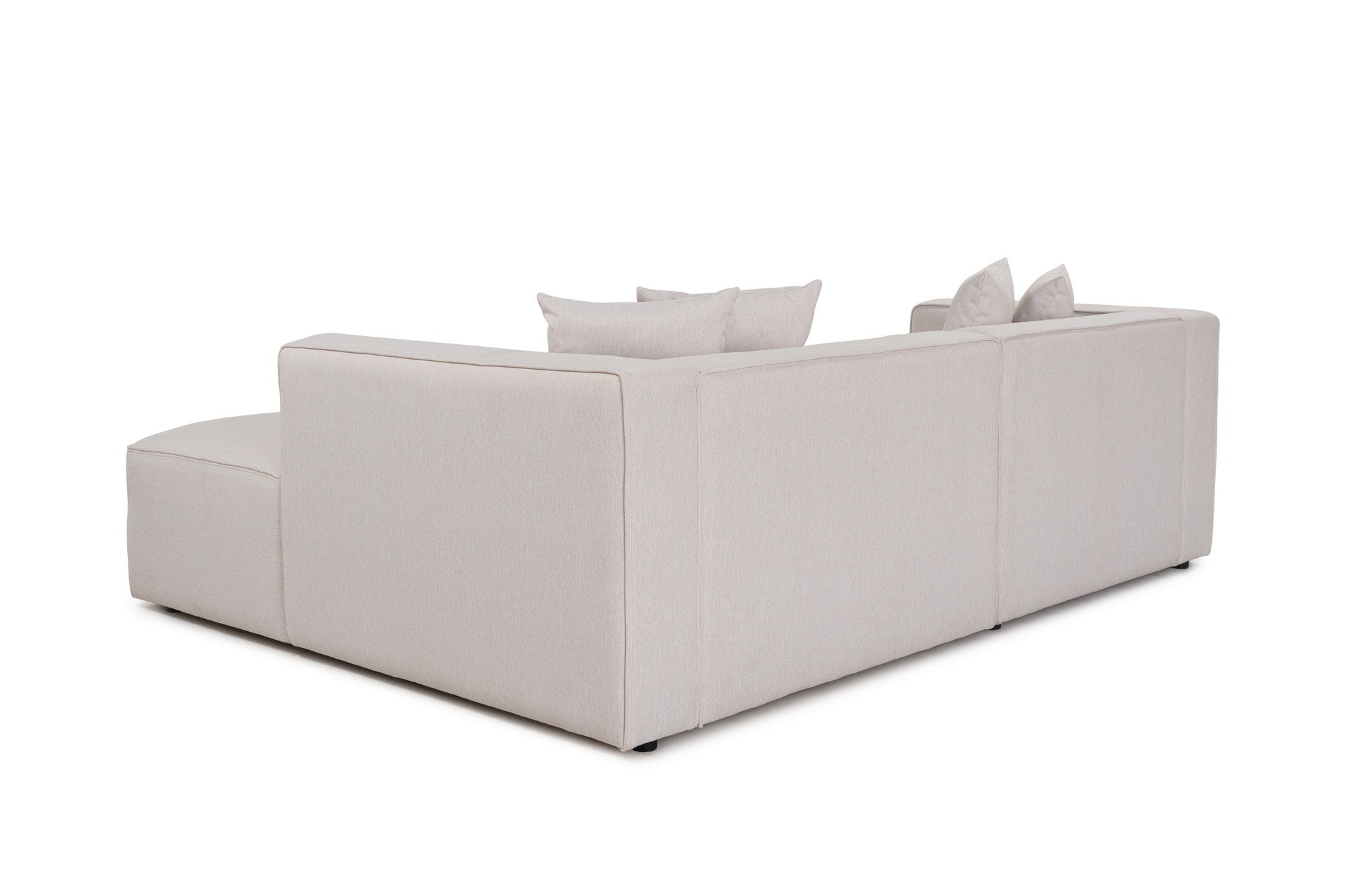 Mora – Ecru L Shape Corner Sofa | Designer Sectional for Living Room