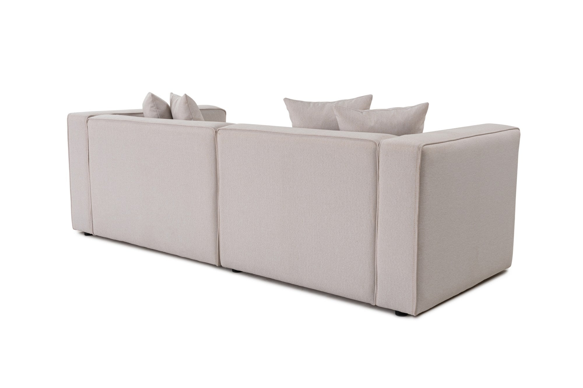 Mora – Ecru L Shape Corner Sofa | Designer Sectional for Living Room
