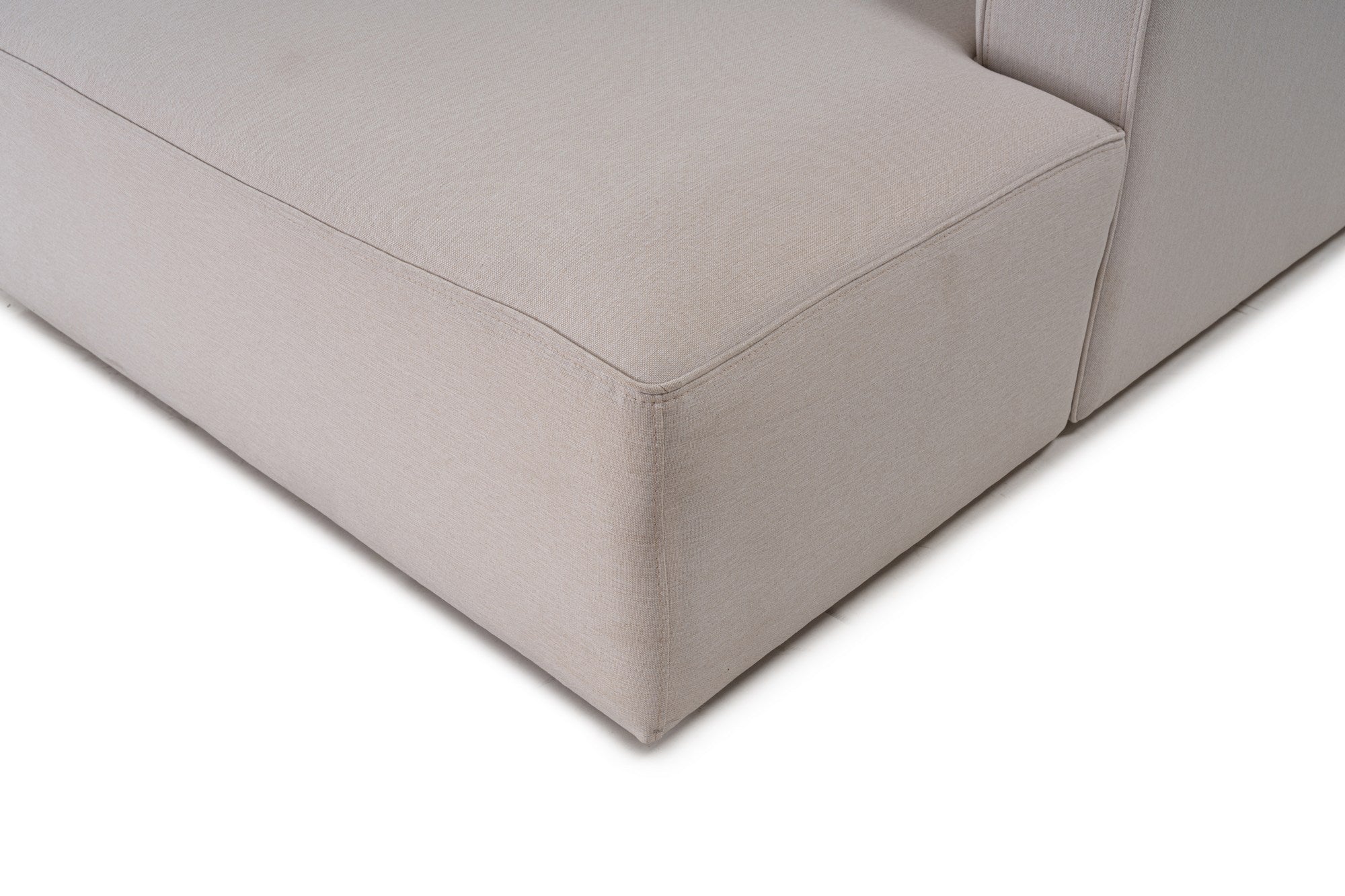 Mora – Ecru L Shape Corner Sofa | Designer Sectional for Living Room