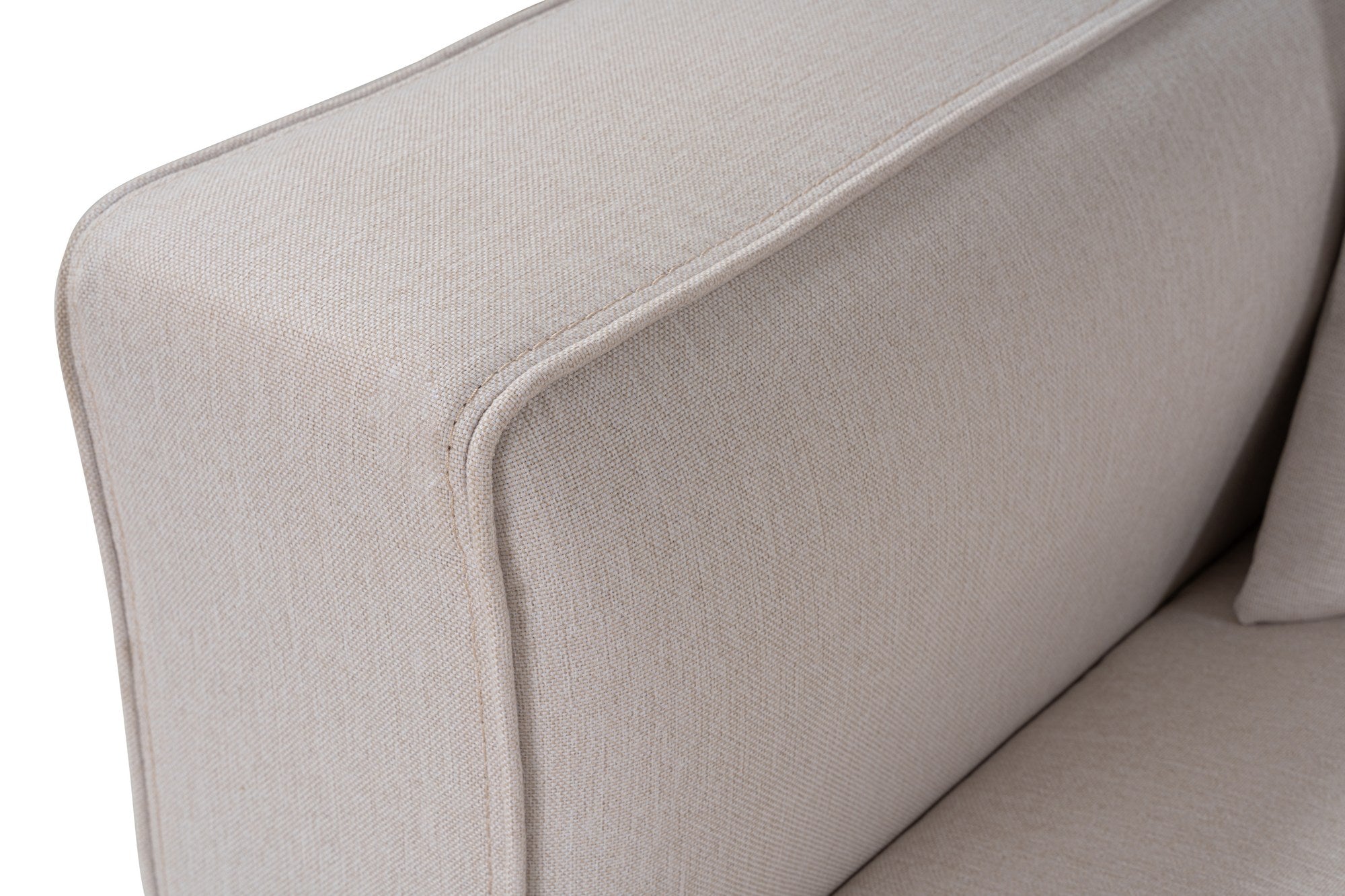 Mora – Ecru L Shape Corner Sofa | Designer Sectional for Living Room