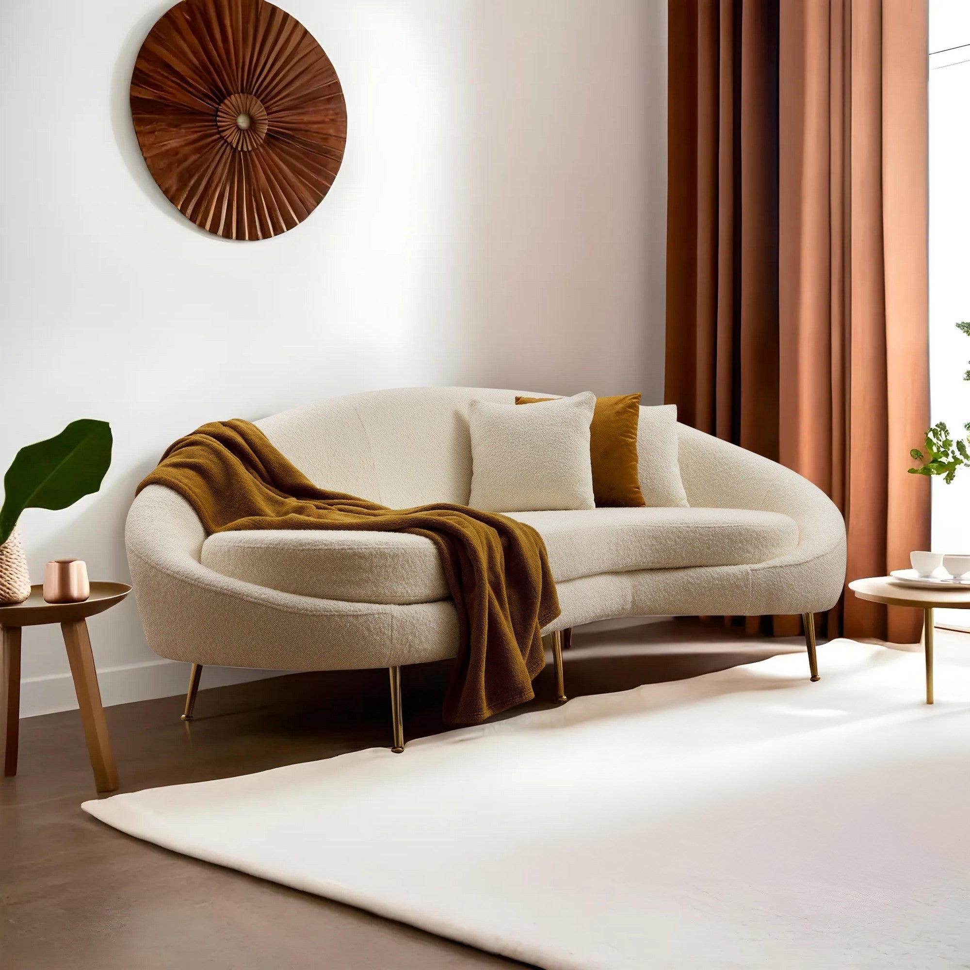Eses  Curved 3 Seater Sofa | Elegant comfortable sofa
