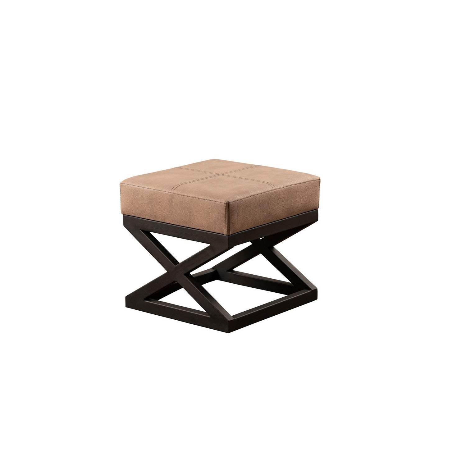 Krupa  | Mink Pouffe – Modern Upholstered Ottoman