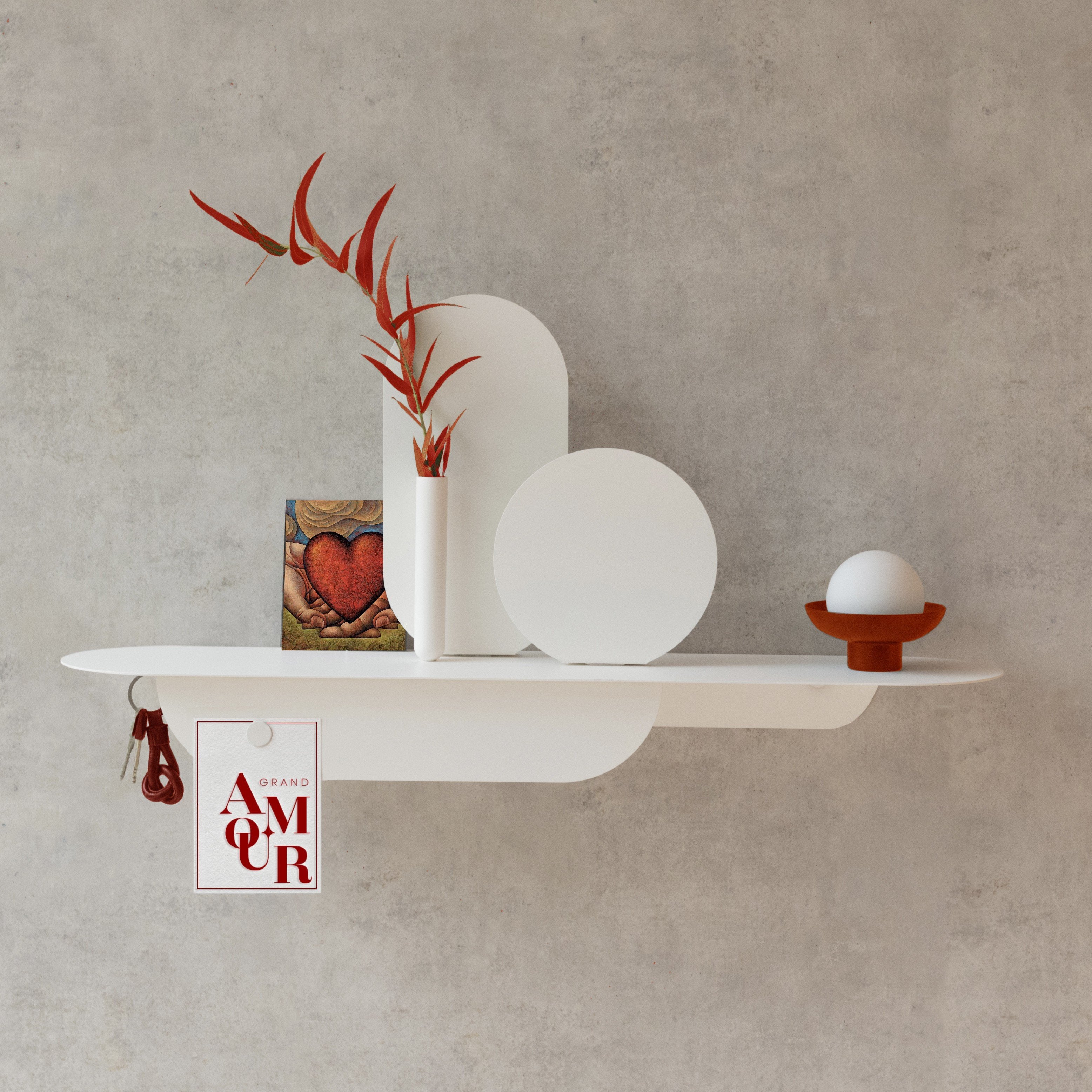 White with mirror SIMPLY -Mlle JO