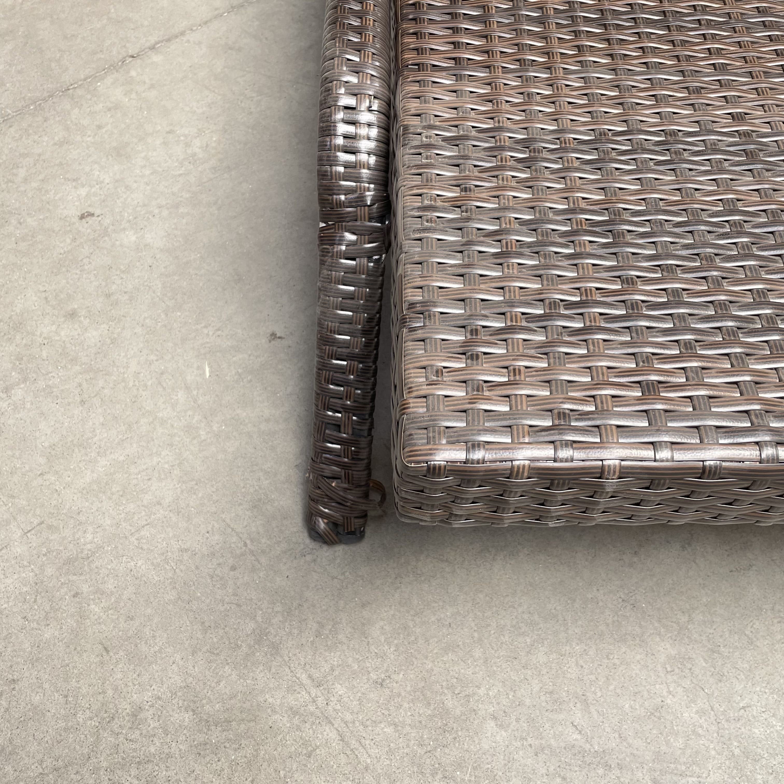 Garden furniture set in rattan BIARITZ