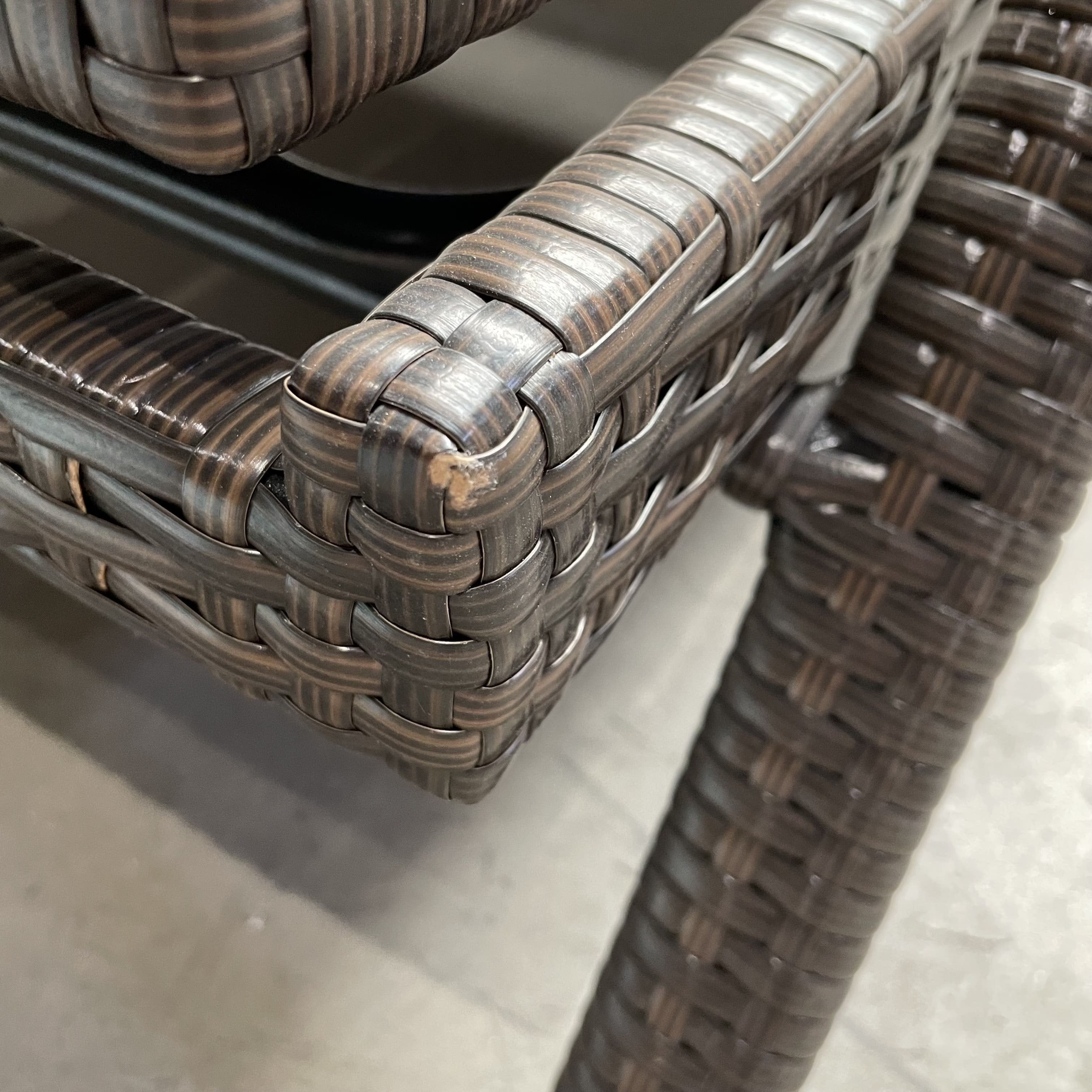 Garden furniture set in rattan BIARITZ