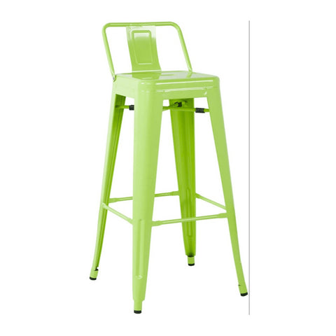 Lot de 2 Tabourets LIX vert clair avec dossier  - Outlet