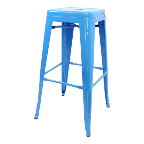 Lot de 4 Tabourets LIX bleu clair sans dossier - OUTLET