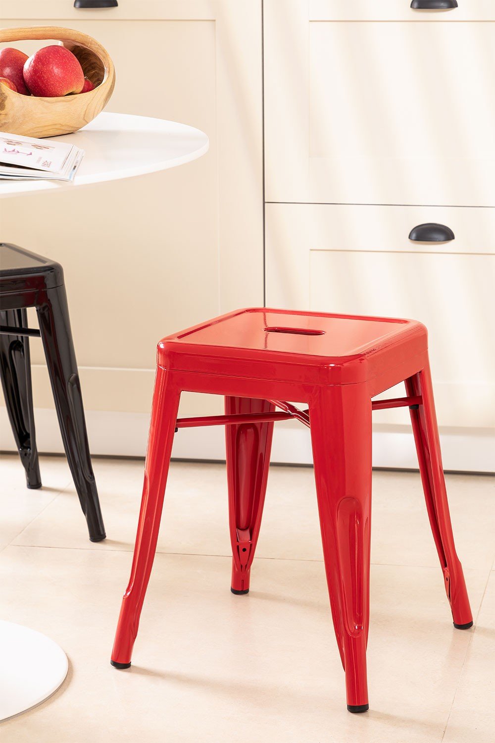 Set of 3 LIX Barstools without backrest - OUTLET