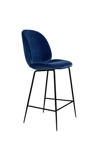 Set of 3 Velvet bar stool Bella- Outlet