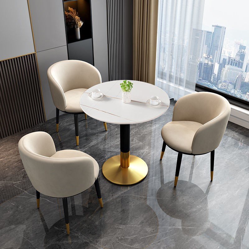 Round table in marble Jelia