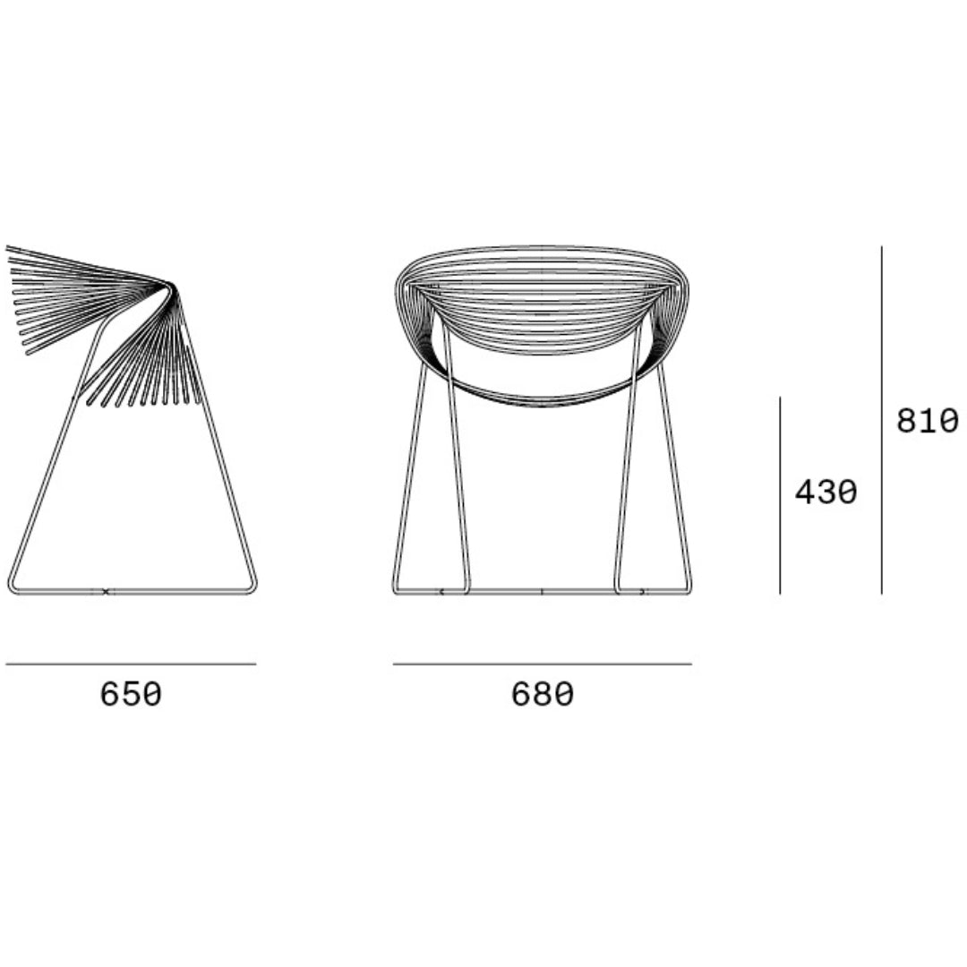 OUToo Wire outdoor Chair - Filuferro