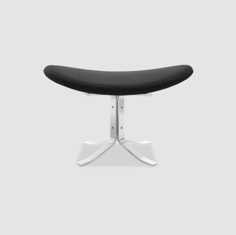 Corona Voetstool - Zwart Kasjmier OUTLET